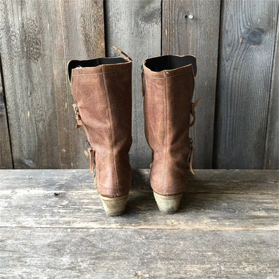 Amparo™ - Botas Vaqueras de Invierno para Mujer con Forro Cálido y Tacón