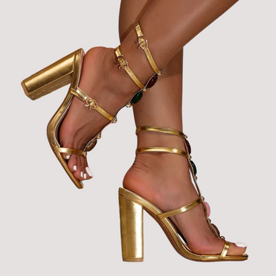 Sandalias de Tacón - ORO VIVO