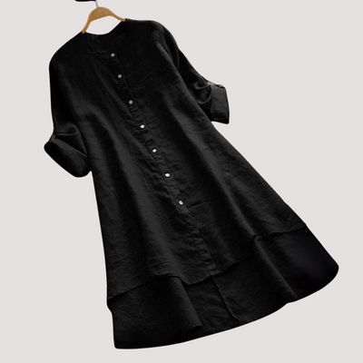 Noa™ - Vestido Camisa Casual de Lino