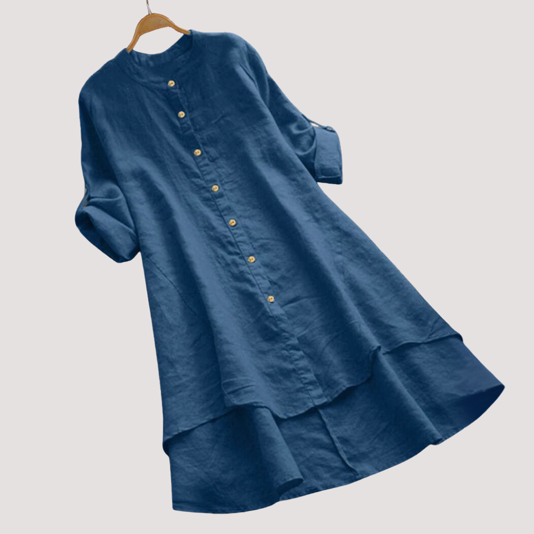 Noa™ - Vestido Camisa Casual de Lino