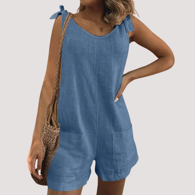 Silvia™ - Romper con Lazos en los Hombros y Bolsillos