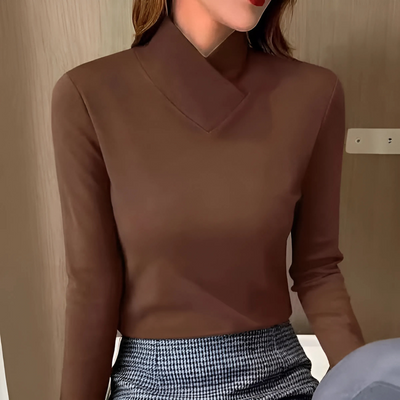 Lorena™ - Elegante cuello alto ajustado