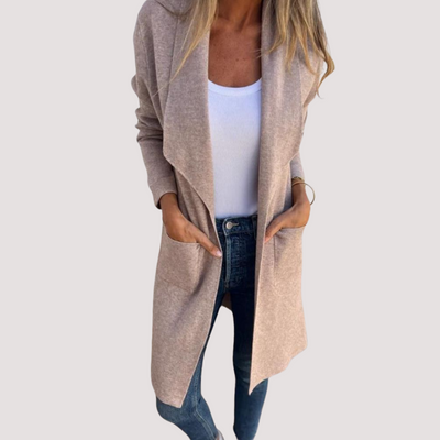 Yolanda™ - Chaqueta de punto casual con solapa