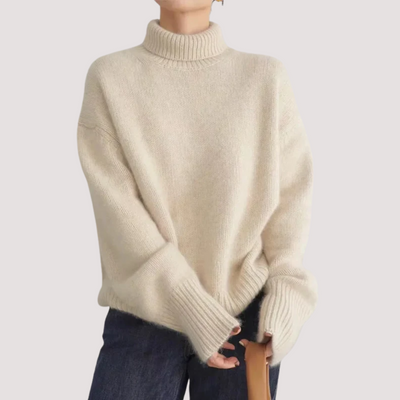 Fabiola™ - Jersey de Cuello Alto en Cashmere
