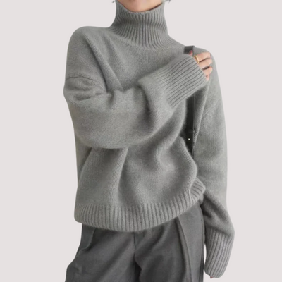 Fabiola™ - Jersey de Cuello Alto en Cashmere