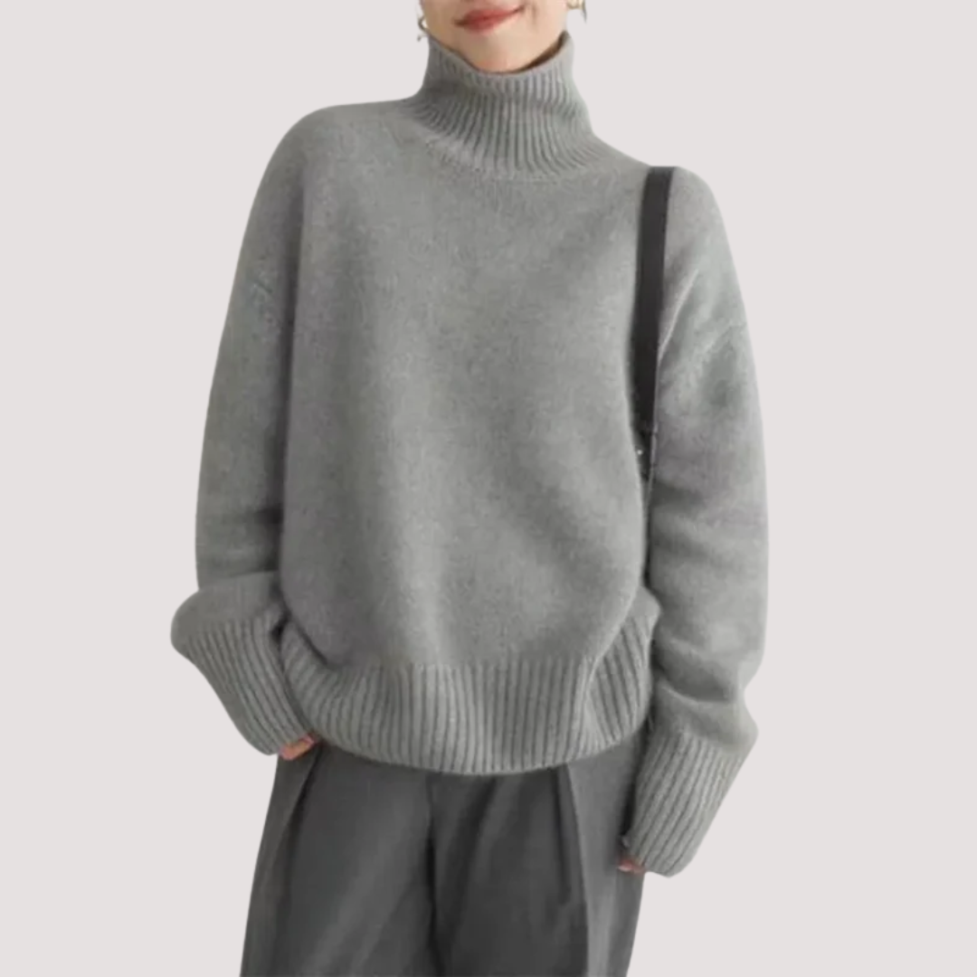 Fabiola™ - Jersey de Cuello Alto en Cashmere