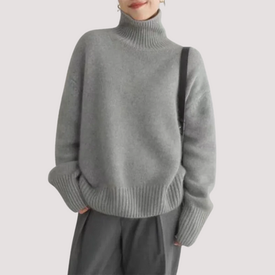 Fabiola™ - Jersey de Cuello Alto en Cashmere