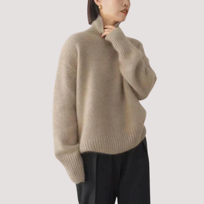 Fabiola™ - Jersey de Cuello Alto en Cashmere