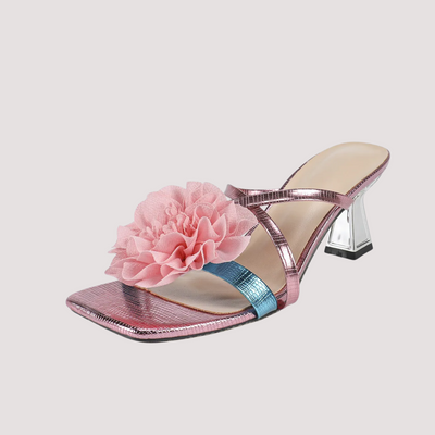 Sandalia de Tacón  - TIERRA EN FLOR