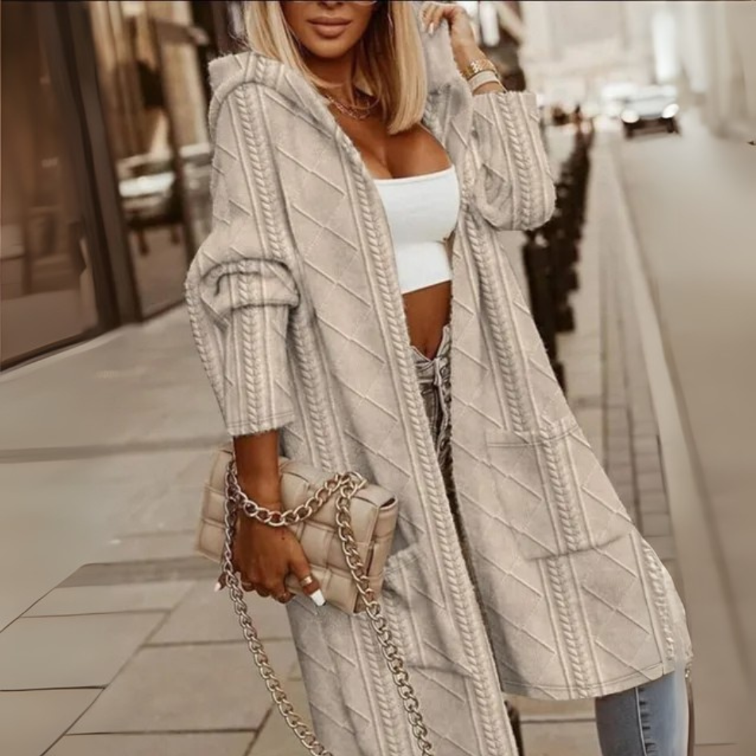 Liliana™ - Cárdigan con Capucha y Largo Extralargo