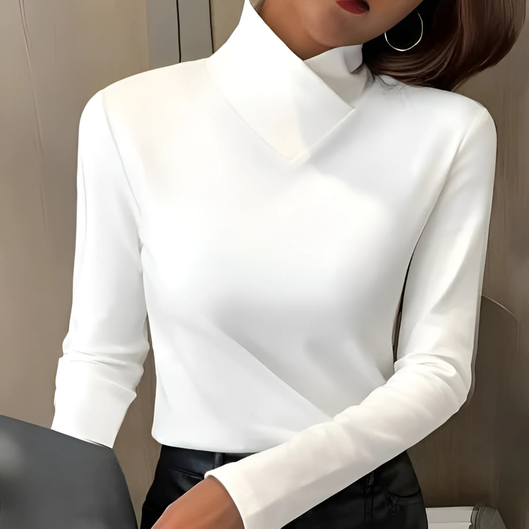 Lorena™ - Elegante cuello alto ajustado