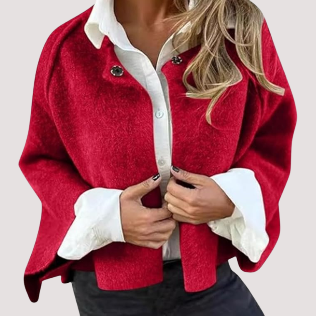 Margarita™ - Abrigo Corto con Mangas Acampanadas Elegante