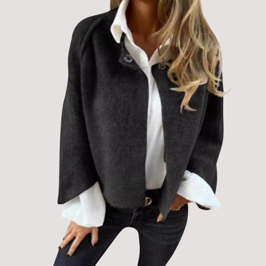 Margarita™ - Abrigo Corto con Mangas Acampanadas Elegante