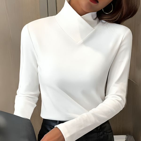 Lorena™ - Elegante cuello alto ajustado