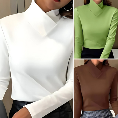 Lorena™ - Elegante cuello alto ajustado