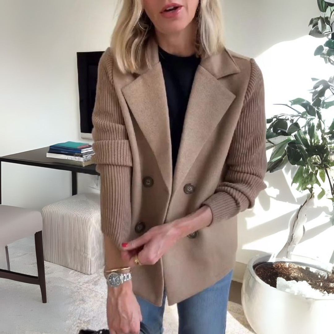 Lenora™ - Blazer Elegante de Manga de Punto de Primera Calidad