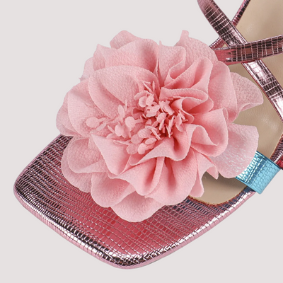 Sandalia de Tacón  - TIERRA EN FLOR