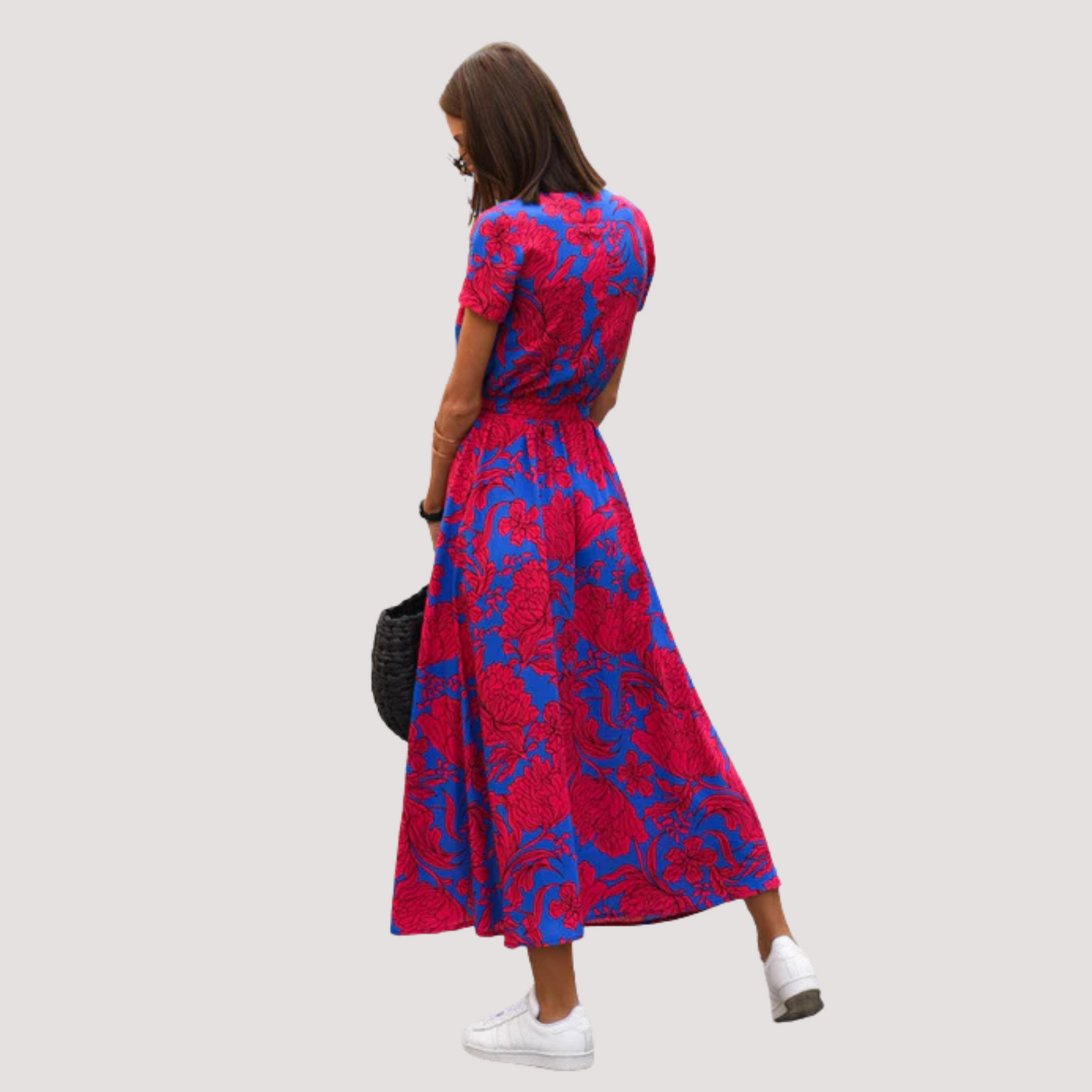 Aina™ - Vestido Midi Cruzado Floral