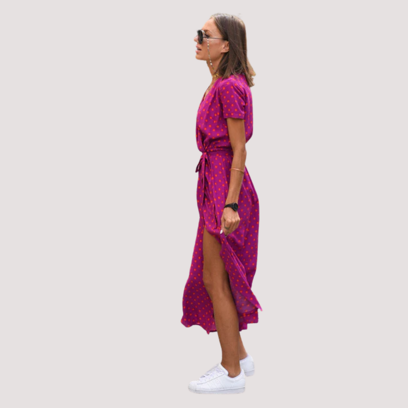 Aina™ - Vestido Midi Cruzado Floral