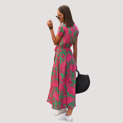 Aina™ - Vestido Midi Cruzado Floral