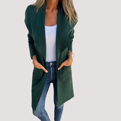 Yolanda™ - Chaqueta de punto casual con solapa