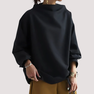 Belén™ - Blusa de Punto Suave de Cuello Alto