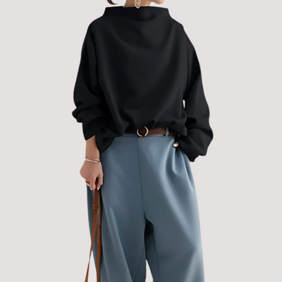 Belén™ - Blusa de Punto Suave de Cuello Alto