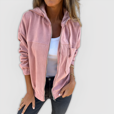 Laia™ - Chaqueta de Pana con Capucha y Cremallera