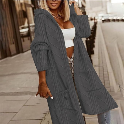 Liliana™ - Cárdigan con Capucha y Largo Extralargo