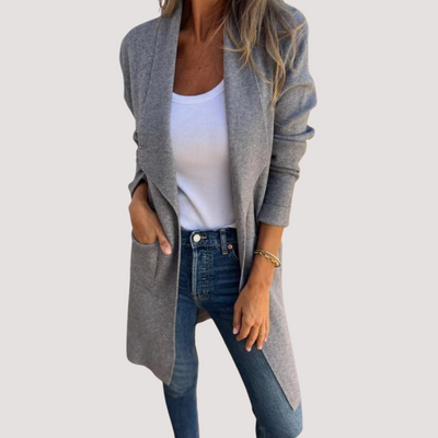 Yolanda™ - Chaqueta de punto casual con solapa