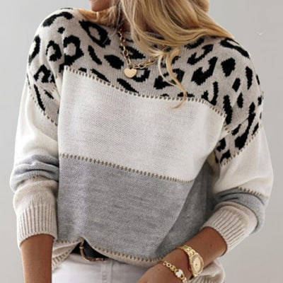 Esther™ - Suéter Casual de Leopardo