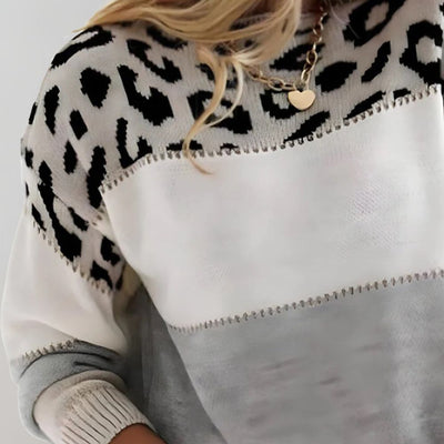 Esther™ - Suéter Casual de Leopardo