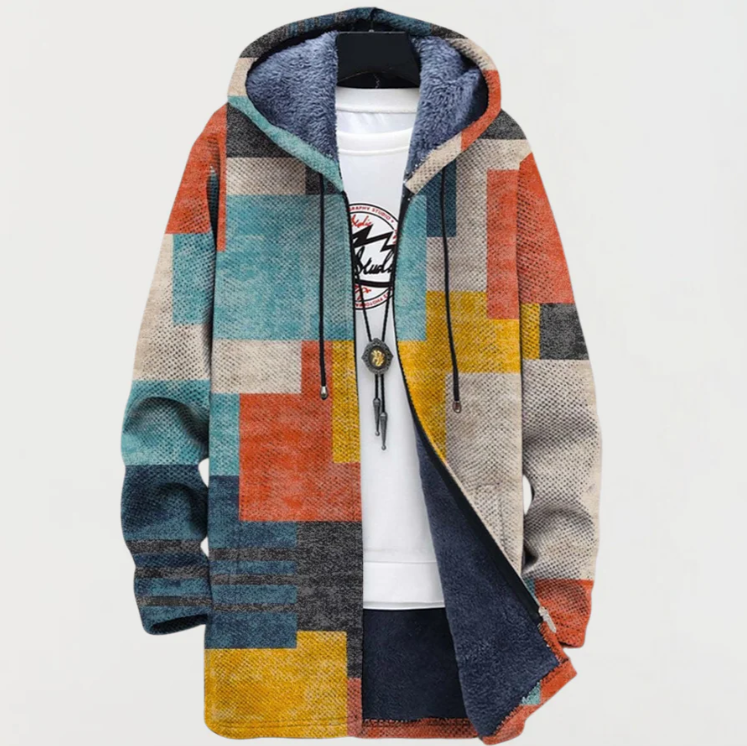 Simona™ - Sudadera con capucha con diseño geométrico