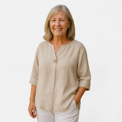 Sara™ - Blusa Favorecedora con Corte Suelto