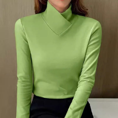 Lorena™ - Elegante cuello alto ajustado