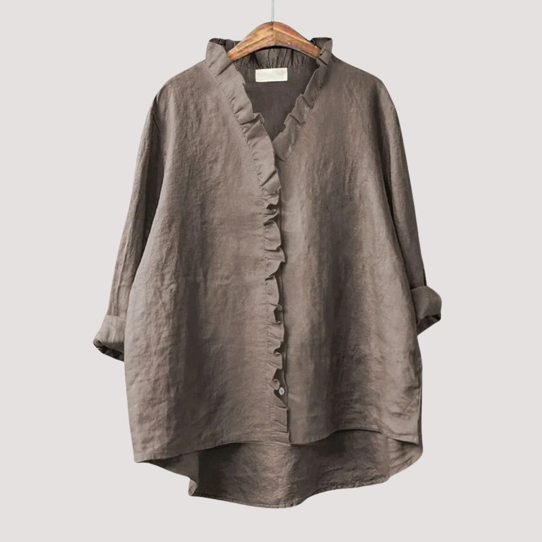 Gabriela™ - Blusa de Lino