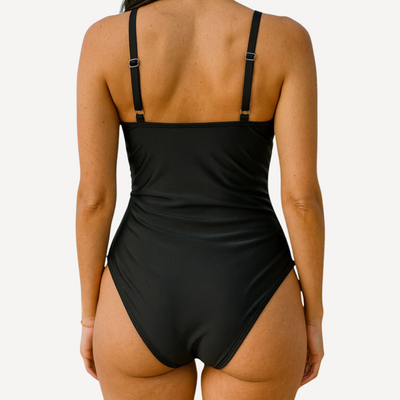 Marina™ - Bañador Cruzado con Estampado Colorido