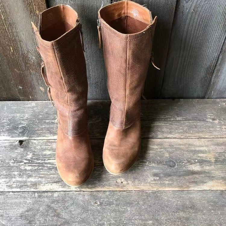 Amparo™ - Botas Vaqueras de Invierno para Mujer con Forro Cálido y Tacón