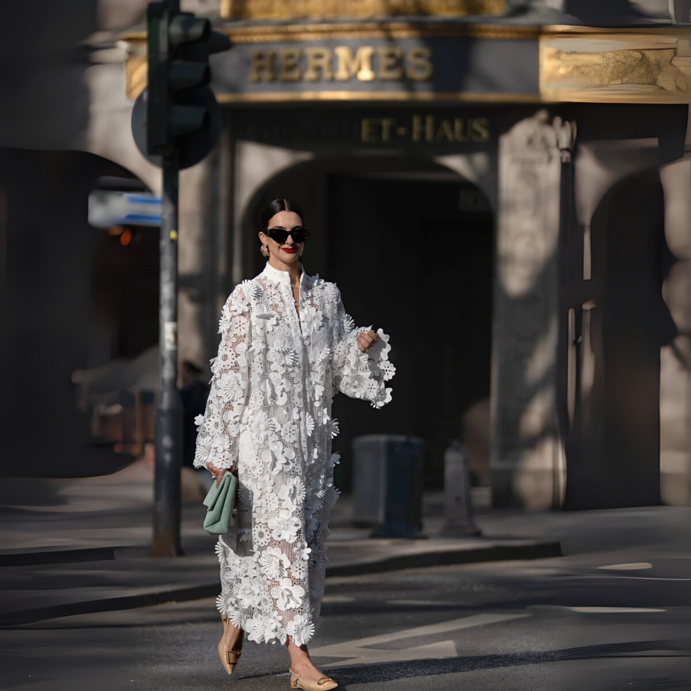Flor Blanca™ -  Elegante Vestido Blanco de Encaje