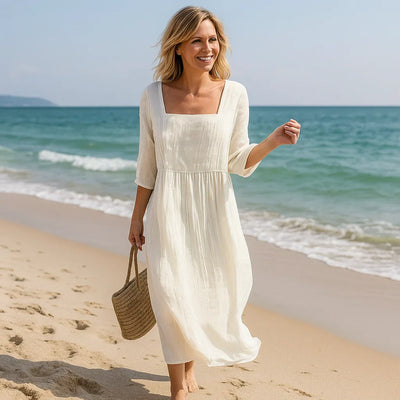 Carolina™ - Vestido Informal de Lino