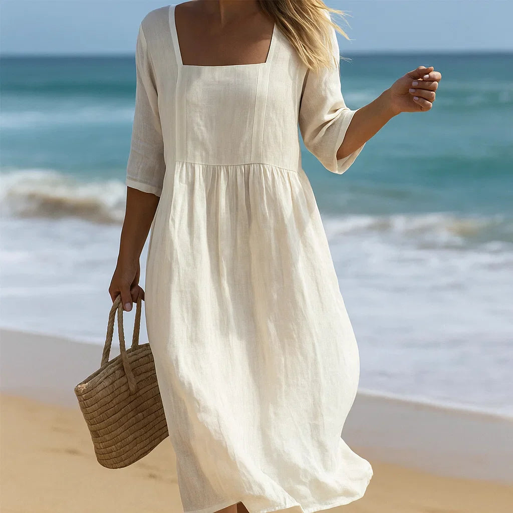 Carolina™ - Vestido Informal de Lino