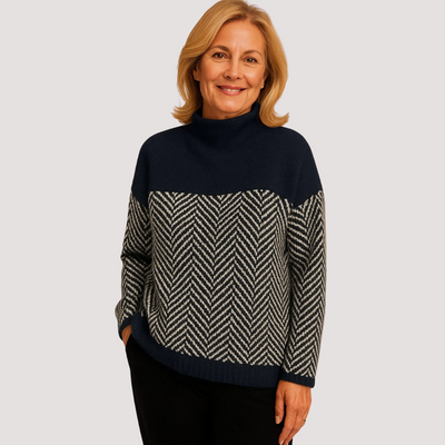 LUNARA MADRID | Manuela™ - Jersey de Cuello Alto de Algodón
