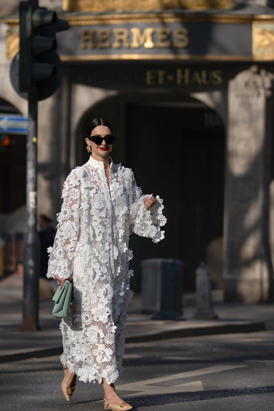 Yelira | Elegant Lace White Dress