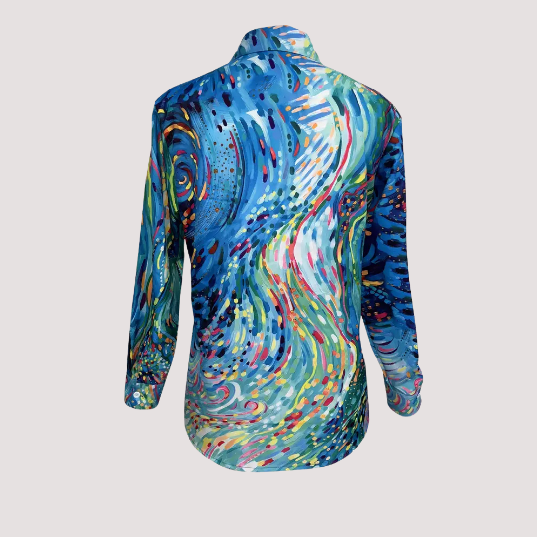 Magdalena™ - Blusa con Abstracto en Acuarela