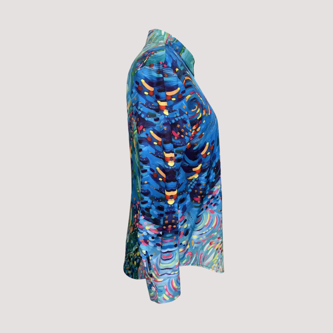 Magdalena™ - Blusa con Abstracto en Acuarela