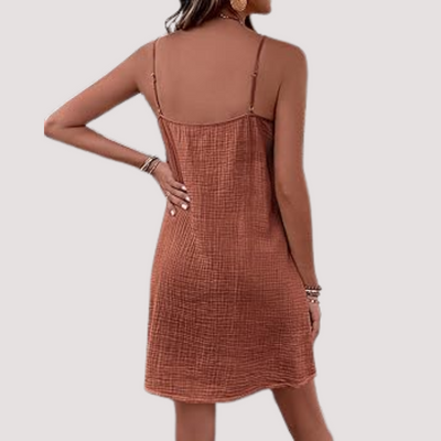 Estefanía™ - Vestido sin Mangas de Corte Transpirable con Cuello en V