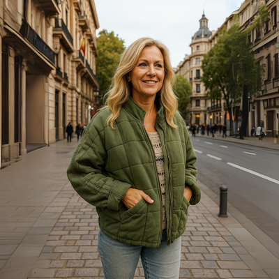 Mayte™ - Chaqueta Acolchada con Cremallera