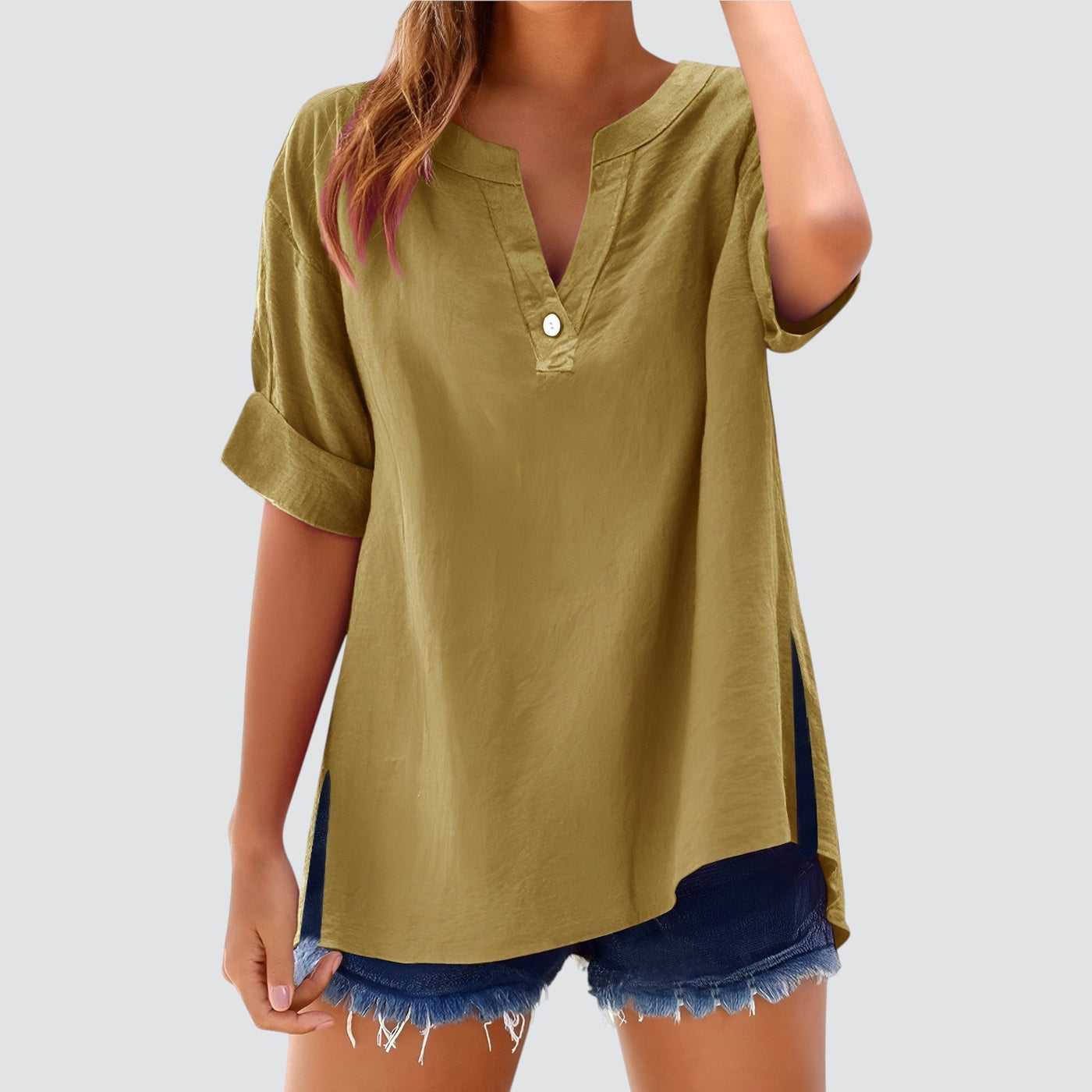 Olivia™ - Blusa de Lino