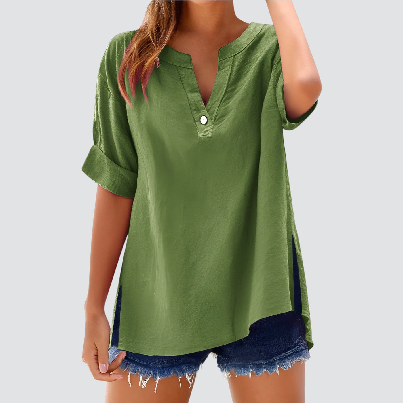 Olivia™ - Blusa de Lino