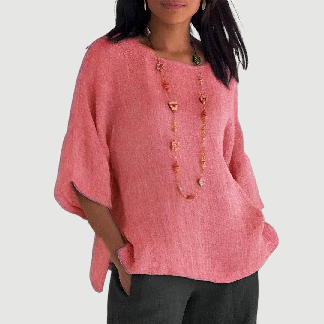 Cristina™ - Blusa de Lino
